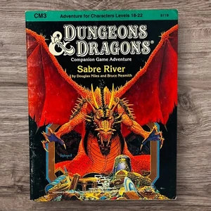 Sabre River (Dungeons & Dragons, CM3) Bruce Nesmith, Douglas Niles ORIGINAL 1984 - Picture 1 of 7
