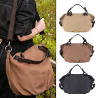 Women Crossbody Bag Solid Canvas Clutches Large Capacity Messenger Bags Tote Bag
