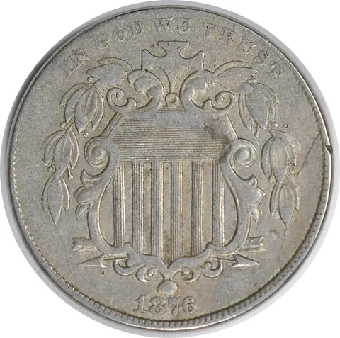 1876  Shield Nickel DDO FS-102 VF Uncertified #128 Cover