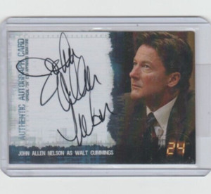 TWENTY FOUR SEASON 4 EXPANSION JOHN ALLEN NELSON/WALT CUMMINGS AUTOGRAPH  HTF!!