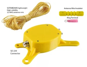 EFHW End Fed Half Wave Antenna Winder. 49:1 UNUN. FULLY ASSEMBLED with 70ft wire - Picture 1 of 8