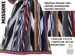 Set spugne MISSONI  1 asciugamani cm. 115 x 70 + 1 salvietta cm. 70 x 40 - Imagen 1 de 8