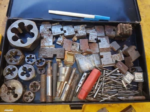 assorted HSS threading CHASERS and dies , endmill end mill milling cutter DRILLS - Imagen 1 de 1