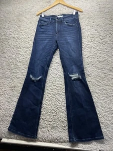 Kancan 28 x 33 Damen Schlag Denim Jeans dunkle Waschung distressed gebraucht, in einwandfreiem Zustand - Bild 1 von 9