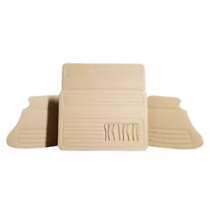 For VW Bug Beetle Kafer Cox Cream Door Panel Set. 4Pcs. 1967-1979 Faux Leather - Picture 1 of 3