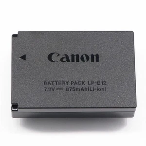 Batterie originale Canon LP-E12 pour EOS M2 M10 M50 M100 100D LC-E12 - Photo 1 sur 4
