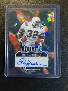 2025 Leaf Signature NY Giants Ottis Anderson Auto Aquatic Autograph True #d 1/1 - Picture 1 of 2