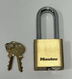 Master Lock 1-9/16 in.   H X 3/4 in.   W X 1-3/4 in.   L Brass 5-Pin Cylinder - Picture 1 of 5
