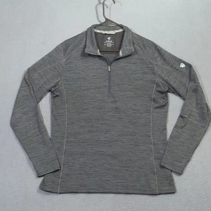 Kuhl Alloy 1/4 Zip Men's L Gray Long Sleeve Soft Knit Breathable Outdoor Hiking - Picture 1 of 11