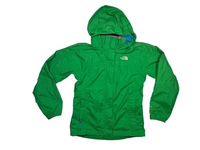 CHAQUETA DE LLUVIA THE NORTH FACE Verde Nylon HyVENT Abrigo Rompevientos JUVENTUD M Niñas Foto 1 de 4