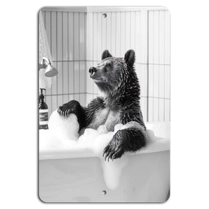 Bear Relaxation: A Comical Bath Time Retreat - Picture 1 of 1