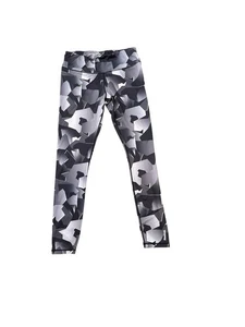 Reebok Geo Camo Leggings M Black Gray Techwear Athleisure Street Style Fall 2025 - Picture 1 of 6
