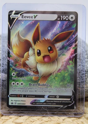 Eevee V SWSH065 Sword & Shield Battle Academy Black Star Promo Pokemon Card - Image 1 of 3
