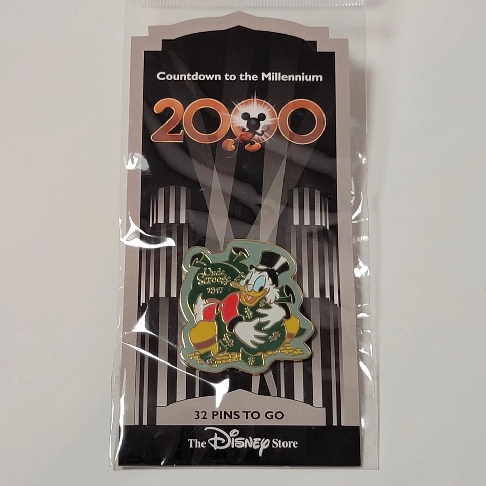 Винтажный 99 Disney Pin обратный отсчет до тысячелетия серии No 33 дядя Скрудж 1947 PA - Изображение 1 из 3