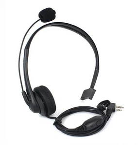 2 PIN Overhead Headphone Headset for Kenwood Puxing Wouxun Baofeng with boom mic - Picture 1 of 1