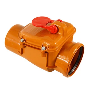 ScarMaxx Rückstauklappe Rückstauverschluss Nagetieren Abwassersystem, Orange/Rot - Bild 1 von 21