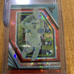 2022-23 Panini Flux Nikola Jokic Red cracked ice PrizmDenver Nuggets Serbia