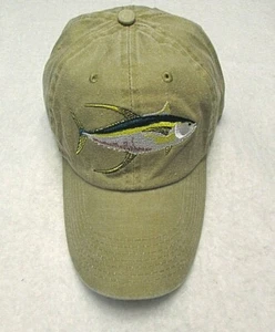 Gorra deportiva de atún aleta amarilla sombrero de pesca ajustable bordado TUNA pez bronceado ag51 - Imagen 1 de 5