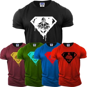 T-shirt uomo Super Spartan palestra allenamento manica corta USA fitness nuova maglietta regalo - Foto 1 di 41