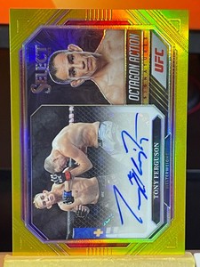 Tony Ferguson ⭐ 2022 Donruss Optic Octagon Action GOLD Prizm #10/10 👊 OA-TFG
