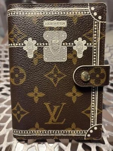 LOUIS VUITTON Notebook Cover Agenda PM Monogram Color Malvois Near Mint - Picture 1 of 7