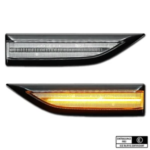 WEISSE LED Seitenblinker VW Bus Transporter T6 Bulli Klavierlack - Bild 1 von 5