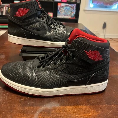 Nike Air Jordan 1 High Nouveau Zapatos de Piel de Serpiente Hombres Talla 10.5 819176 001 Foto 1 de 4