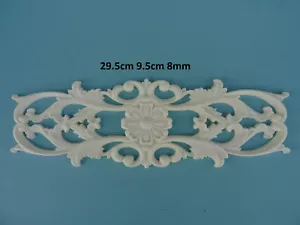 Decorative large ornate flower scroll resin furniture moulding applique Z18 - Picture 1 of 4
