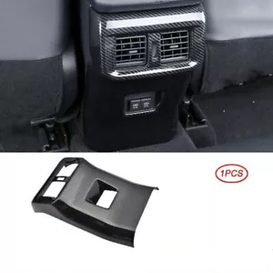 For Toyota Rav4 2019-2023 Carbon Fiber Rear Seat Air Vent Cover Trim Accessories - Foto 1 di 7