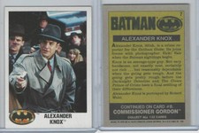 1989 Topps, Batman Movie, #7 Alexander Knox