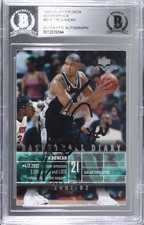 2002-03 Upper Deck MVP Basketball Diary Tim Duncan BAS Certified BGS Encased HOF