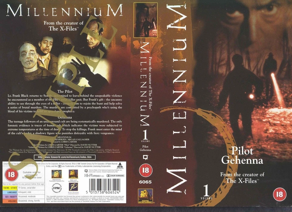 Millennium Volume 1 Video Promo Sample Sleeve/Cover #11067 - Image 1 of 1