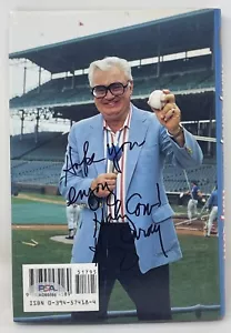 ¡Vaca Santa firmada por Harry Caray! Libro Bob Verdi Chicago Cubs Anunciador PSA/DNA - Imagen 1 de 4