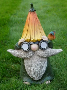 Tall Garden Solar Light Gnome Gonk Garden Ornament Statue Outdoor Decor - Picture 1 of 3