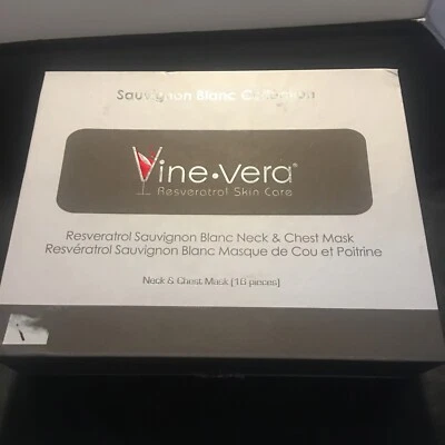 VINE VERA Resveratr Sauvignon Mascarilla Cuello y Pecho Blanc, 16 Mascarillas Nuevo Precintado Foto 1 de 4