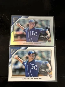 2022 Topps Gallery Jackson Kowar foil + base rookie Kansas City - Picture 1 of 1