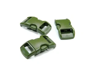 Olive Drab 3/8 Seitenverschluss Schnallen Paracord & Lederarmbänder - verkauft vom Tierarzt - Bild 1 von 1