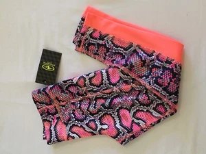 NWT Athletic Works Active Leggings Neon Coral Animal Print many sizes - Picture 1 of 1