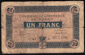 Chambre de Commerce de Nancy 1915 banknotes paper money - Picture 1 of 2