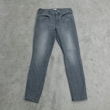 J Crew Jeans Mens 27 Charcoal Gray Denim Stretch Slim Fit Casual Skinny Jeans