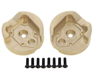 Brass Machined Front Portal Housing Covers (2) 65g Each for 1/18 UTB18 Capra 4WD - Picture 1 of 1