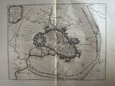 1708 Plan Of Lille, Flanders Antique Map by Claude Du Bosc