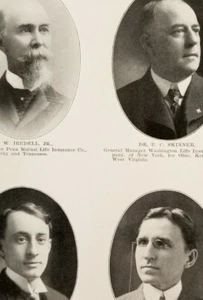 Notable Cincinnati Men of 1903 Photos INSURANCE MEN Iredell Whitlock Skinner D8 - Picture 1 of 4