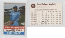 1976 Hostess All-Star Team John Mayberry (Brown Back) #91.2