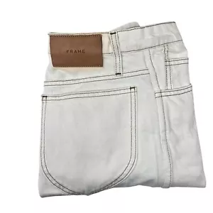 FRAME Le Italien Denim Jeans 30X32 Straight Leg Off White Damen - Bild 1 von 8