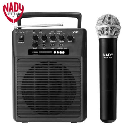 Sistema de Altavoces Nady WA-120BT HT Inalámbrico Portátil Compacto P.A Rango Completo Foto 1 de 4