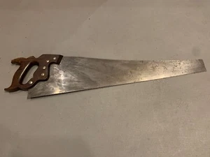 Vintage Henry Disston D-115 Victory Handsaw Eagle Bell Engraved 26" Blade 11 TPI - Picture 1 of 14
