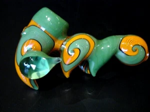 California Made Sherlock Pipe with Synthetic Opal Marble "Vintage" made in 2004 - Picture 1 of 8