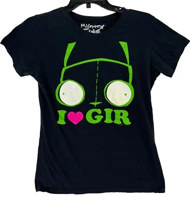 Vintage Y2K 2009 2000s Mighty Fine Invader Zim Gir Cartoon T Shirt Size Medium - Image 1 of 4