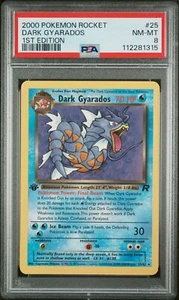 Pokemon Rocket 2000 primera edición/82 Dark Gyarados 25 raro PSA 8 casi nuevo - Imagen 1 de 2